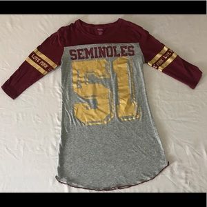Pink V.S. Seminoles long sleeve top (XS)